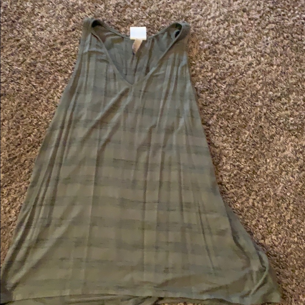 Green striped tank top